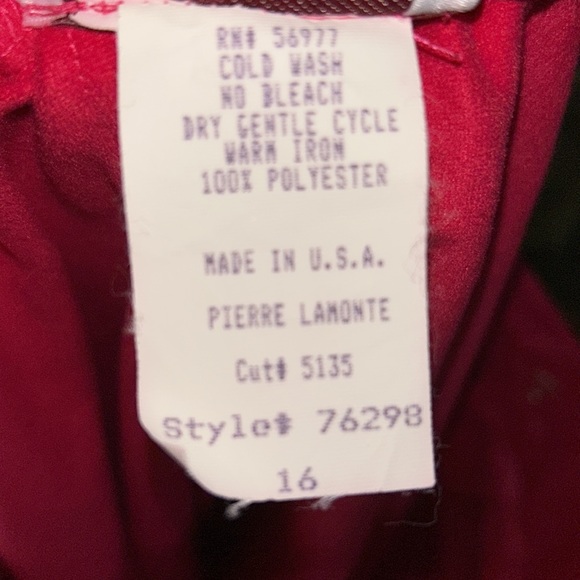 Pierre LaMonte Vintage  Barbie hot pink 2 piece skirt size 16 and jacket size 10 - Picture 7 of 9